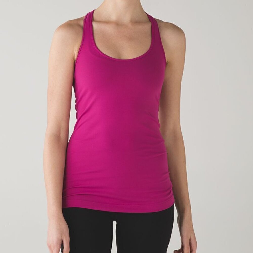 Lululemon Cool Racerback - 4 Raspberry